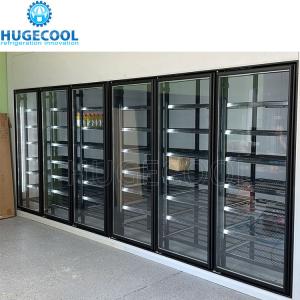 Quality Medium Walk in Cooler Beer Cave and Freezer Combo with Glass Door PU Panel 4 Inch wholesale