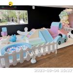 Pastel Soft Play Equipment Set Preschool center soft play foam mat ball pit kids