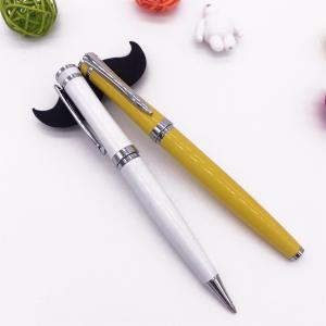 Quality double metal pen with ball pen ink and gel pen ink for gift use metal pen wholesale