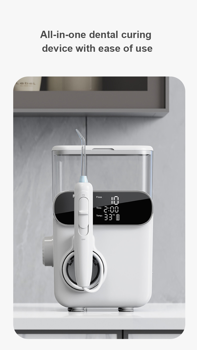 IPX5 Waterproof Cordless Dental Flosser with UV Disinfection 1000ml Oral Irrigator Electric Family Water Flosser