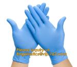 Blue Non-Medical Biodegradable Disposable Powder Free Examination Nitrile Gloves