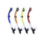 Dry Snorkels Scuba Diving Tube with 100% Silicone Mouthpiece