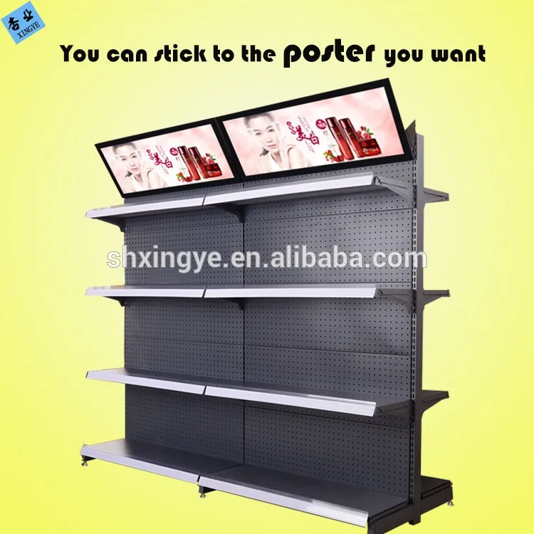 Factory customized color size metal heavy duty gondolas centrales metal