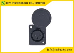 Quality Black Color Battery Accessories XLR Female Connector ABS / PC Material wholesale