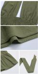 Backless Sexy Summer Dresses Solid Color Ruffle Cross Haltercasual Tiered Dress