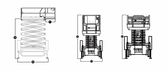 4*2 Drive Mode Crawler Scissor Type Aerial Work Platform with 3500kg Capacity Construction Machinery
