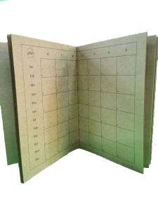 Quality Durable Wooden Color Art Paper Personalized Spiral Notebook Sewing Binding wholesale