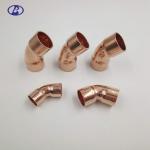 45 Degree Easy Bend Refrigeration Pipe Fittings Copper Pipe Elbow for HVAC and