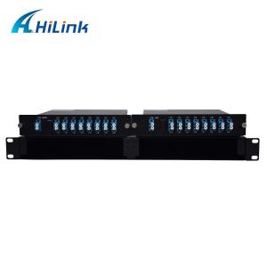 Quality 2 Half Sized Slot In 1 Cassette 16CH CWDM Mux Demux 1U LGX LC UPC Connectors wholesale