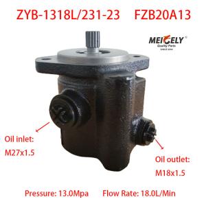 Quality Dandong Huanghai Yutong ZYB-1318L/231-23 Power Steering Pump wholesale