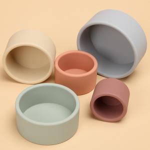 Quality Brain Development Baby Silicone Products Silicone Stacking Cups SGS wholesale