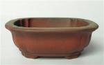 Mini Purple Clay Ceramic Indoor Pots , Square Ceramic Bonsai Pots