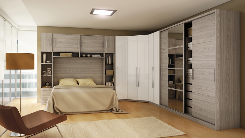 Mail Packing N Wooden Bedroom Dressing Table with 8 Sliding Door Aluminium Wardrobe