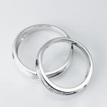White Mirror Polishing Color Contracted Jewellery Couple Rings