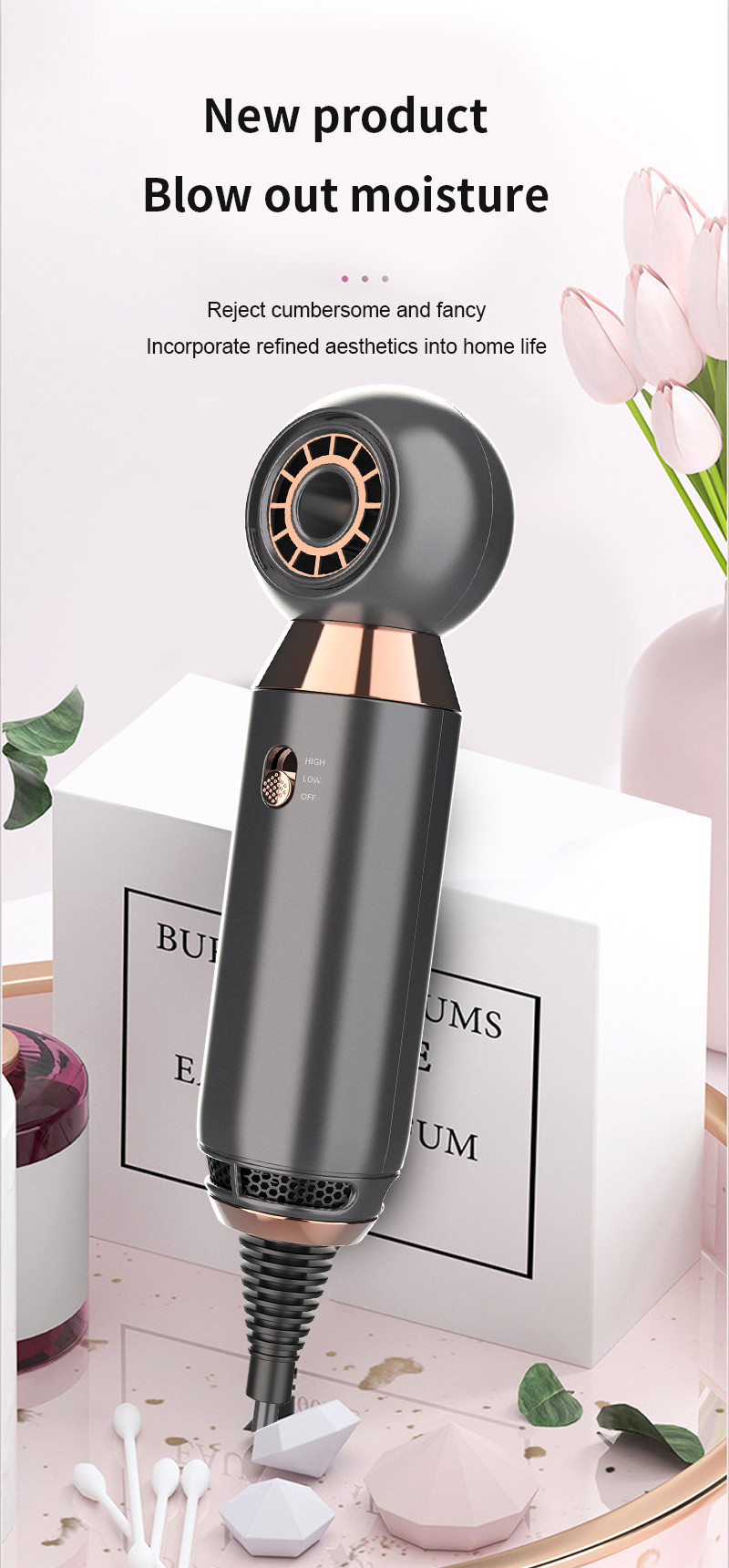 One Step 60Hz Portable Travel Hair Dryer For Outdoors