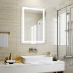 Adjustable Color Temperature W36"xH24 Wall Mount LED Bathroom Mirror for Home