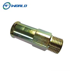 Quality Colored Zinc Plated Threaded Joint CNC Steel Turned Parts wholesale