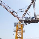 Yellow Tower Crane Construction With Chassis Mobile