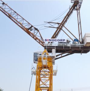 Quality QTD5030-10/12T 10 Ton Luffing Tower Crane: Perfect for Space Constraints &amp; Height Restrictions wholesale