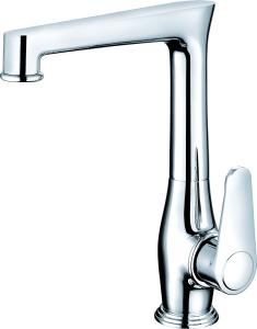 Quality Chrome Brass Kitchen Mixer Faucet Single Hole for Kitchen Utility T2026 wholesale