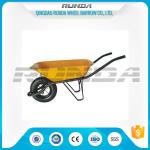 Metal Bracket Heavy Duty Wheelbarrow , Lightweight Garden Cart OEM Avaliable