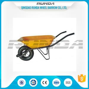 Quality Metal Bracket Heavy Duty Wheelbarrow , Lightweight Garden Cart OEM Avaliable wholesale