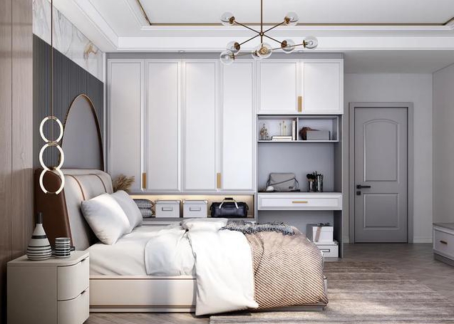 YALIG Bedroom Wardrobe with Mirrors Moisture Resistant Design and Construction
