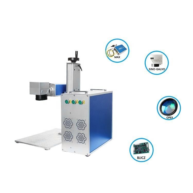 Jpt M7 Split Desk Mopa Fiber Laser Color Engraver For Stainless Steel Alumina Jewelry