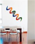 Designer Modern Nontoxic Flower Wall Sticker Clocks 10A043