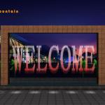 electric fountain indoor digital water curtain fountain