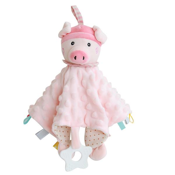 Cotton Cartoon Saliva Plush Toy Non Shedding Animal Shaped Plush Baby Saliva