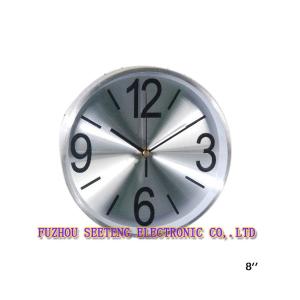 Quality Silver high quality new design round shape wall clock models wholesale