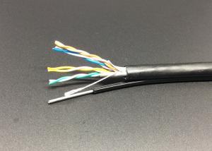 Quality Outdoor UTP Network Lan Bulk CAT5E Cable With Steel Messenger Twisted Wire wholesale