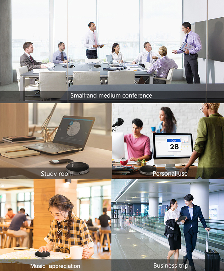 USB Bluetooth Conference Speakerphone for Skype Video Conferencing