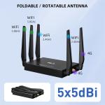 Mobile Unlocked CPE SMA 2.4 5.8G Dual Band Sim 4g Lte Router For Cctv Camera Car