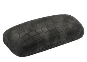 Quality Crocodile Pattern PU Metal Clamshell Glasses Case wholesale