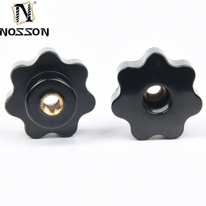 Black Oxide Finish Healthcare T-Head Plastic Knob for Easy Clamping and Tightening in Automotive Industry