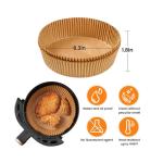 Non Stick Disposable Round Parchment Air Fryer Paper Liner Oilproof For Cooking