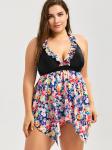 swimwear women bikini Large size swimsuit black dress Beach vacation sexy piece