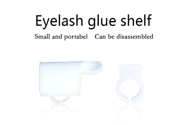 Lash Extension Disposable Glue Holder Ring Strip U Shape / Eyelash Extension