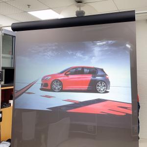 Quality High Contrast Natural Black Self-Adhesive Rear Projection Film for shop window display wholesale