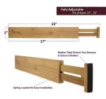 adjustable bamboo wooden silverware drawer organizers drawer dividers