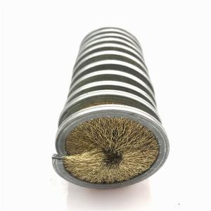 Quality Galvanized Metal Spiral Coil Spring Brush Roller For Polishing wholesale