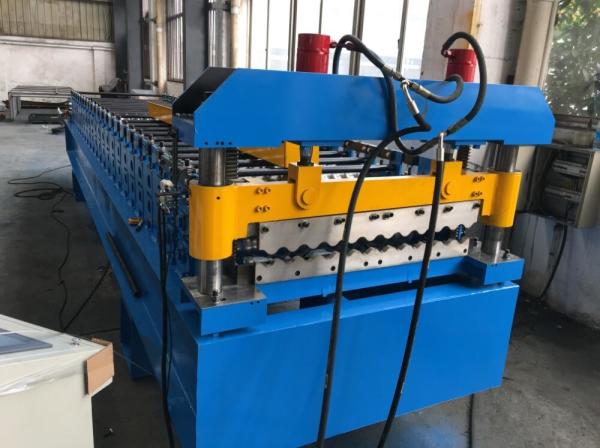 380V 50Hz 3 Phases Roof Panel Roll Forming Equipment Manual Decoiler 20GP