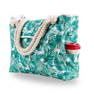 Quality Large Beach bag Holiday printing portable shoulder bag Large capacity canvas bag wholesale