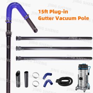 Quality 15ft Carbon Fiber Gutter Cleaning Pole with 45°, 90° Blue Silicone Elbows and Carbon Tubing For Households wholesale