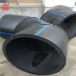Butt Welding Hdpe Bend Pipe Fittings , 45 Degree Elbow Plastic Material