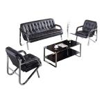 Contemporary Office Sofa and Coffee Table Set for Professional Business