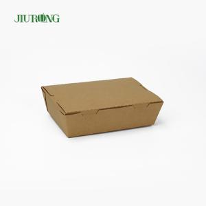Quality Biodegradable Disposable Paper Food Container Box 900ml Recyclable wholesale