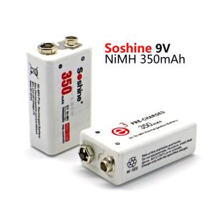 Quality Soshine 9V Ni-MH Rechargeable Battery: 350mAh 8.4V wholesale